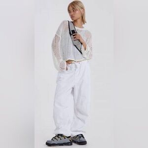 Jaded London - parachute pants - white - xs - brand new